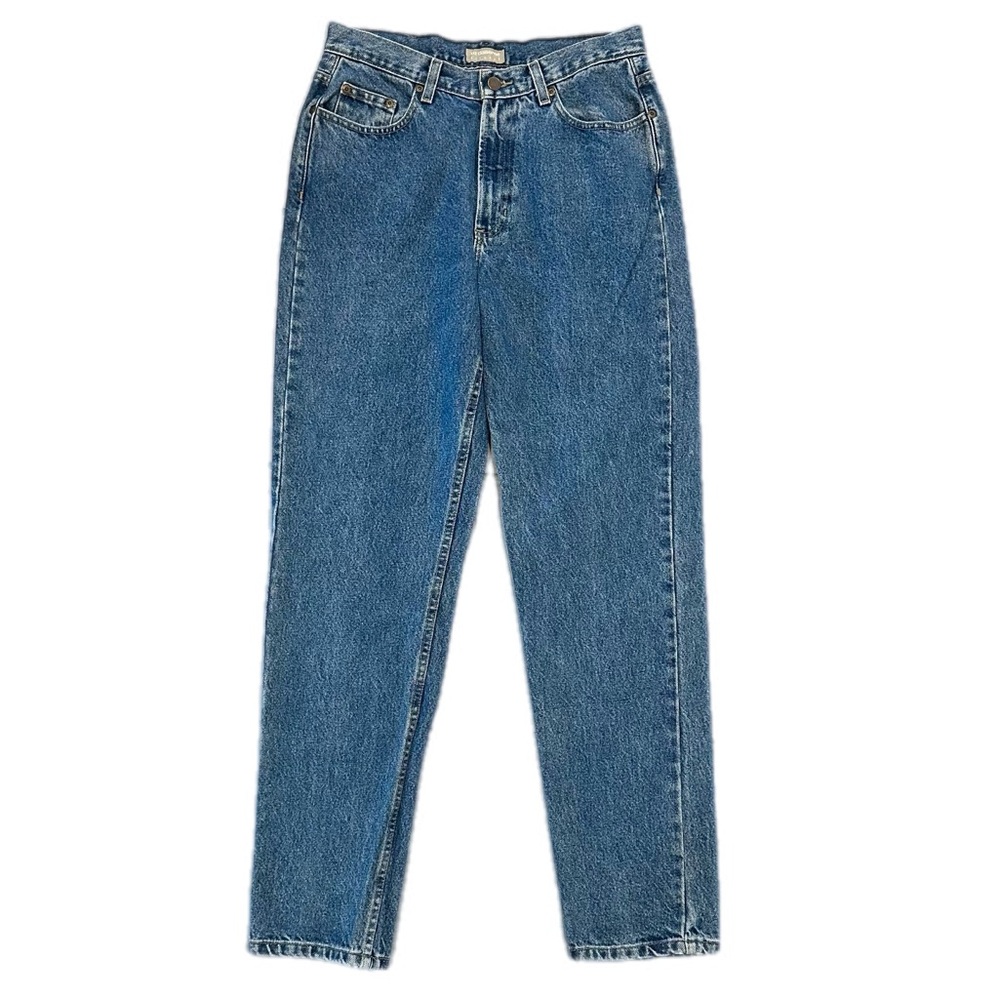 Vintage Liz Claiborne Lizwear High Waist Tapered Blue Jeans 100% Cotton size 10